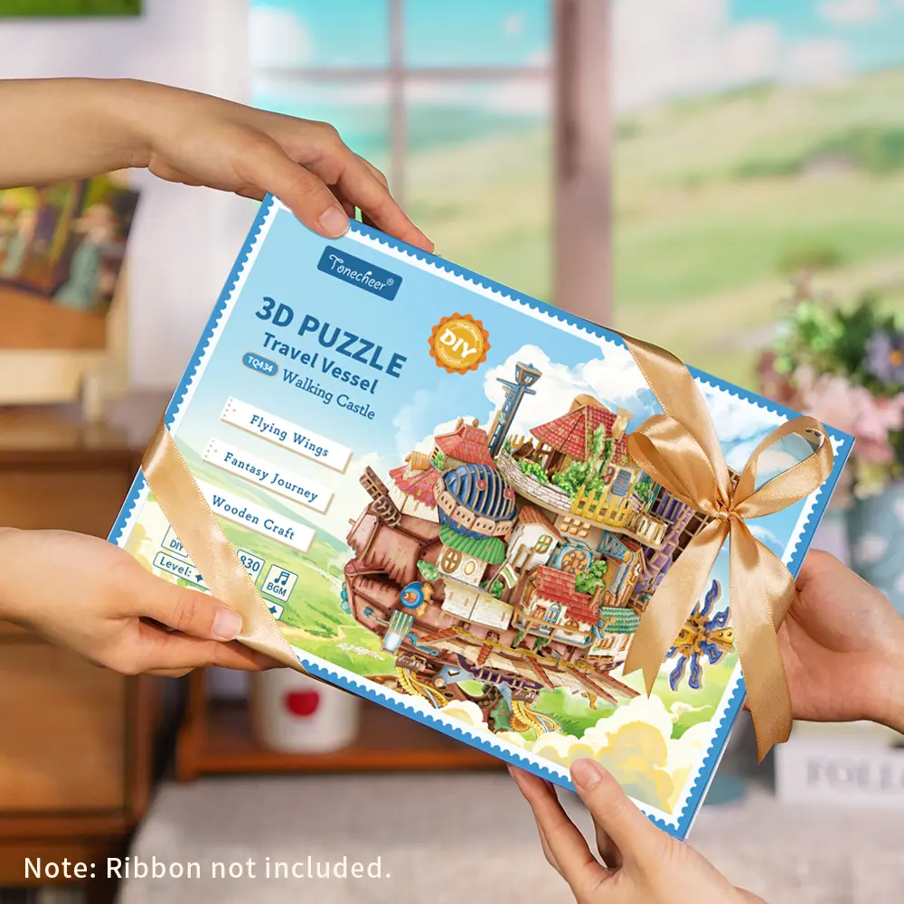 Walking Castle 3D Puzzle Mechanical Kit, Expert 13+
