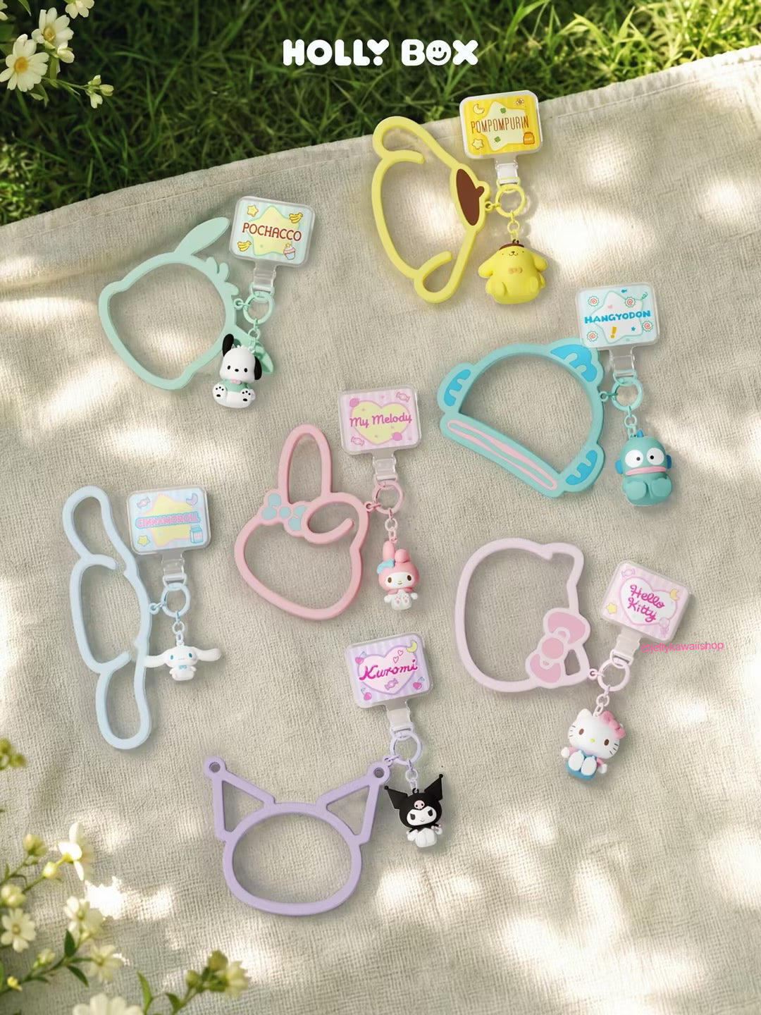 Sanrio Silicone Bracelet Charm Keychain