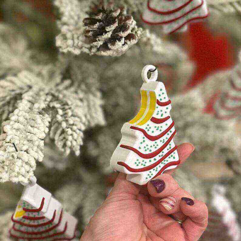 Christmas Tree Cake Ornaments Little Debbie