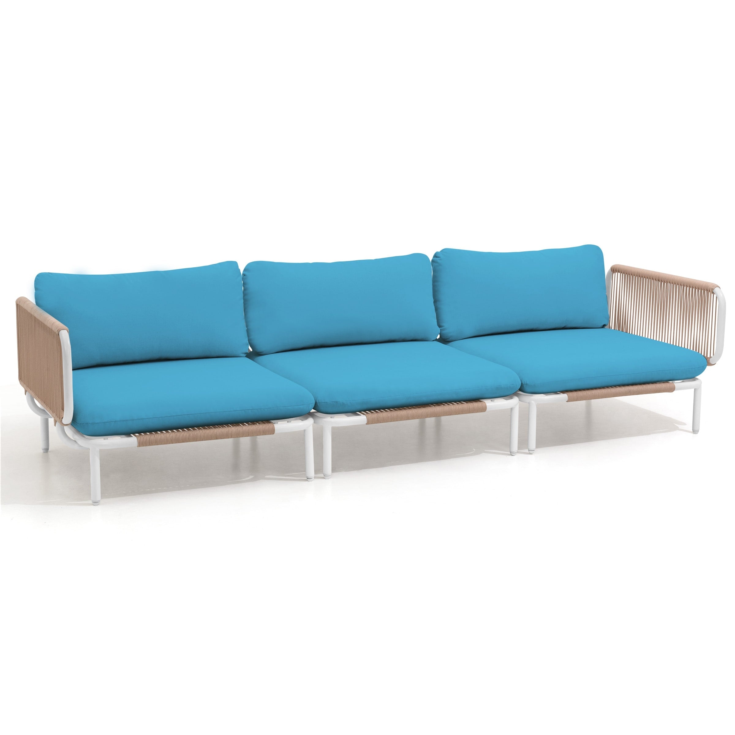 Outdoor Cushioned Sectional Sofa Chat Set Patio Furniture Conversation Set, Free Combination