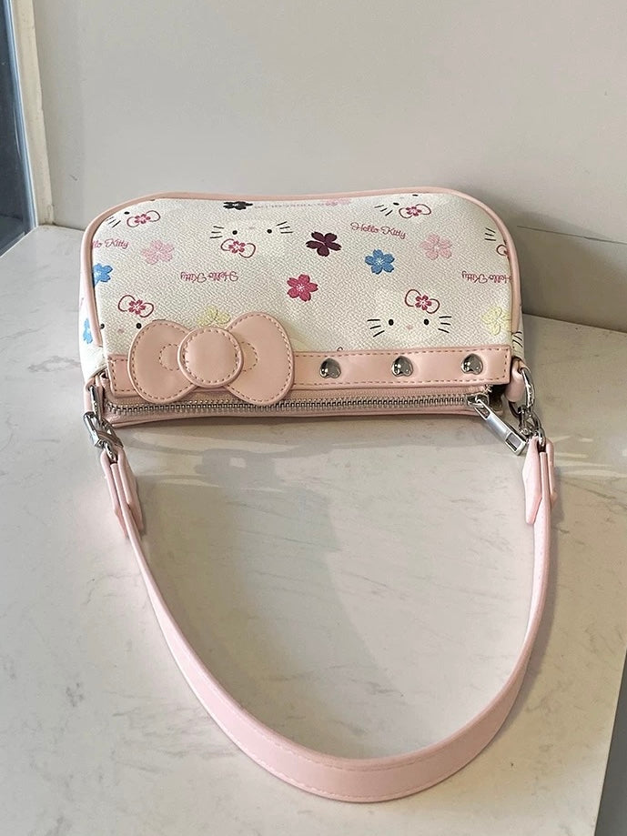 Hellokitty Hobo Bag Small Clutch Totes Handbag Top Handle Purse（gift box packaging）