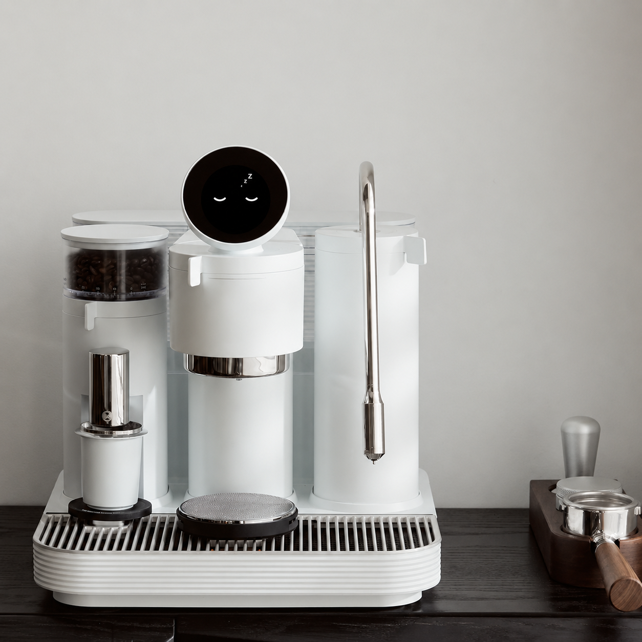 All-in-One Smart Espresso Machine with Grinder & Milk Frother – Complete Home Barista Coffee Maker Set