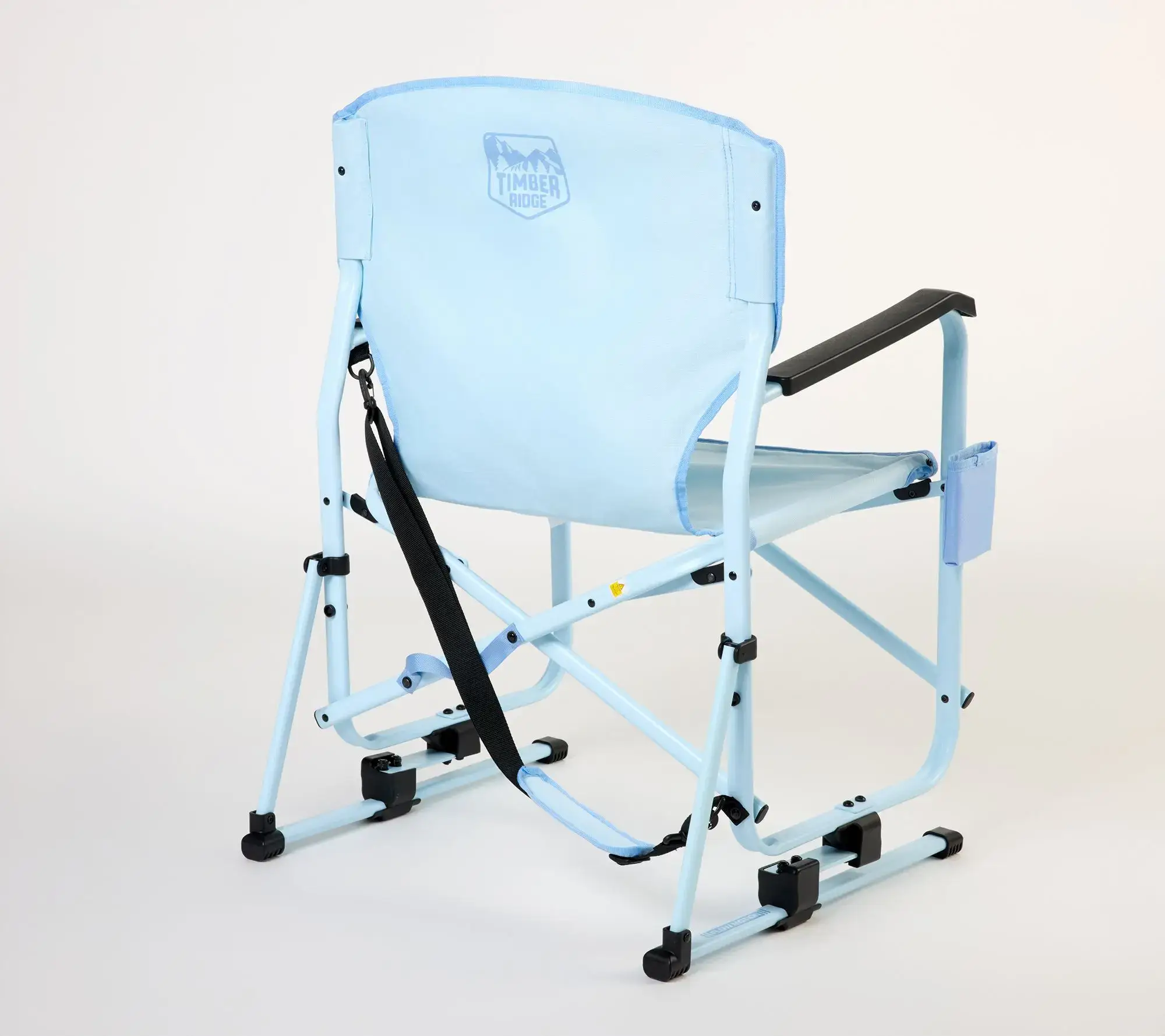 Folding Rocking Camping Chair – Portable Outdoor Rocker with Side Pocket & Carry Bag