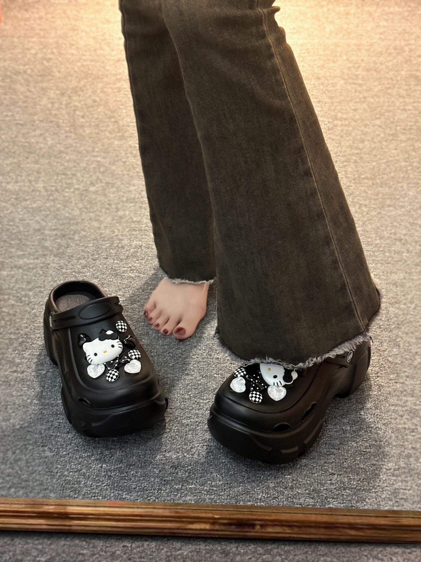Hellokitty Clogs Platform Shoes Sandal
