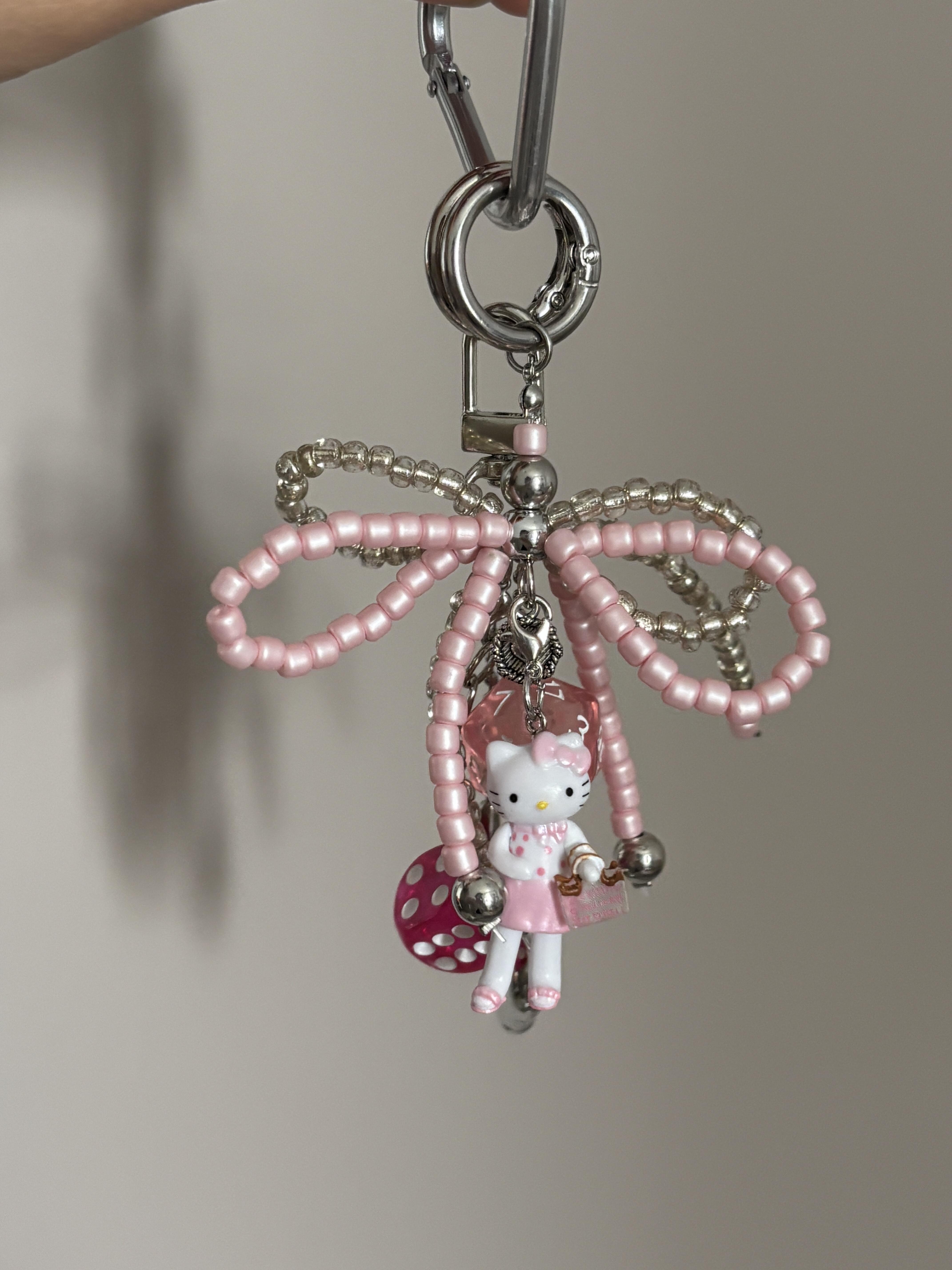 Hellokitty Handmade Bag Charm Handbag Chains Decoration for Women Pendant Accessories for Purse Designer Shoulder Bag