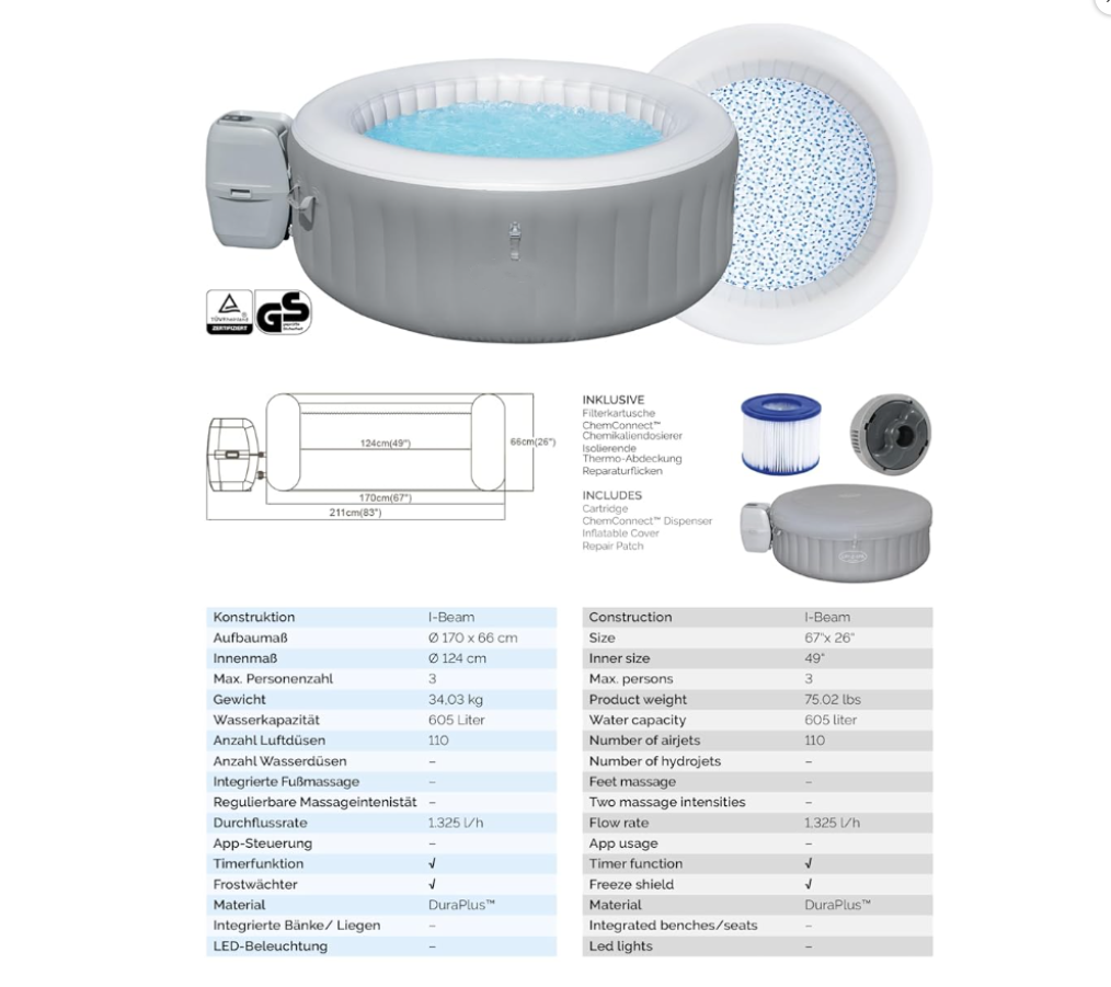🔥Limited Availability🔥-Inflatable Hot Tubs  San Francisco HydroJet Pro™