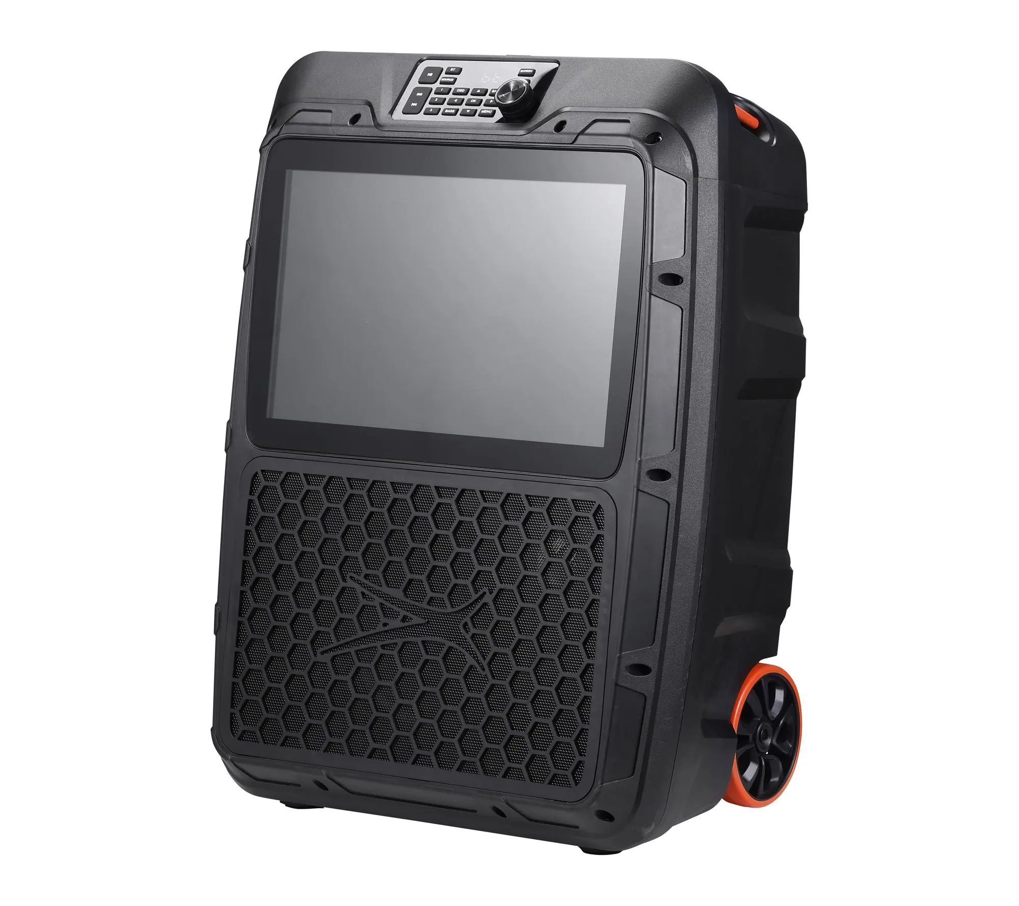 🔥 Turn Any Place Into a Party! 14.1” Screen Portable Entertainment Speaker with 2 Wireless Mics