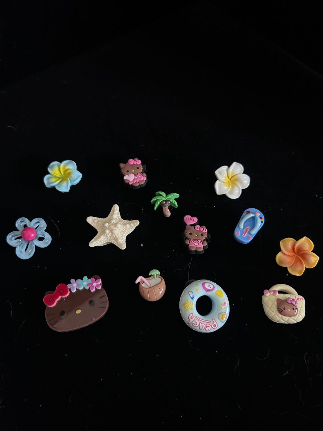 Tan Hellokitty Charms Pack Pins Shoe Decoration Croc Accessories