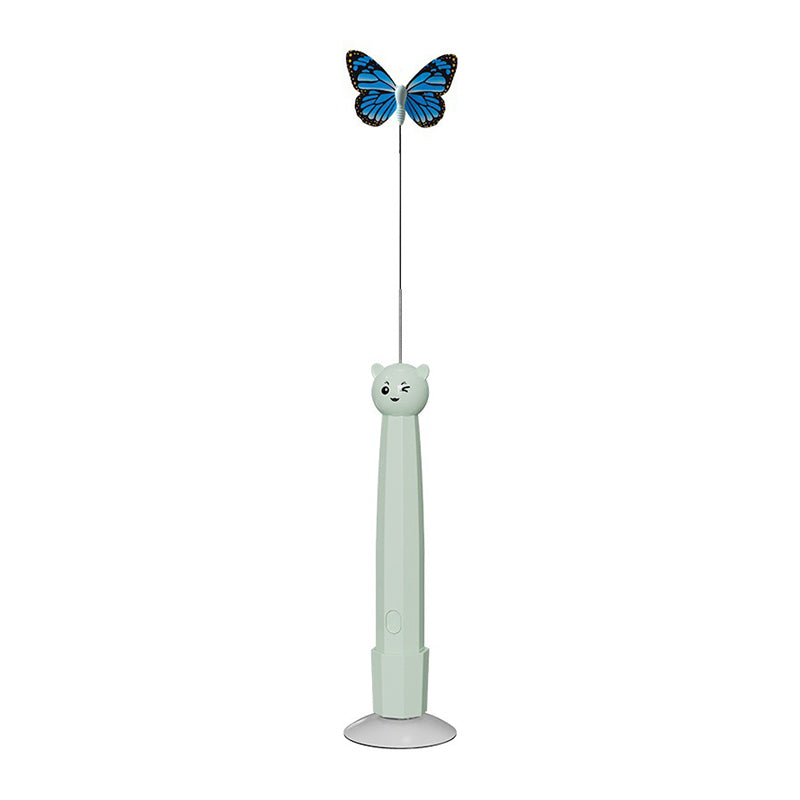 Electric Suction Cup Cat Teaser with Rotating Butterfly