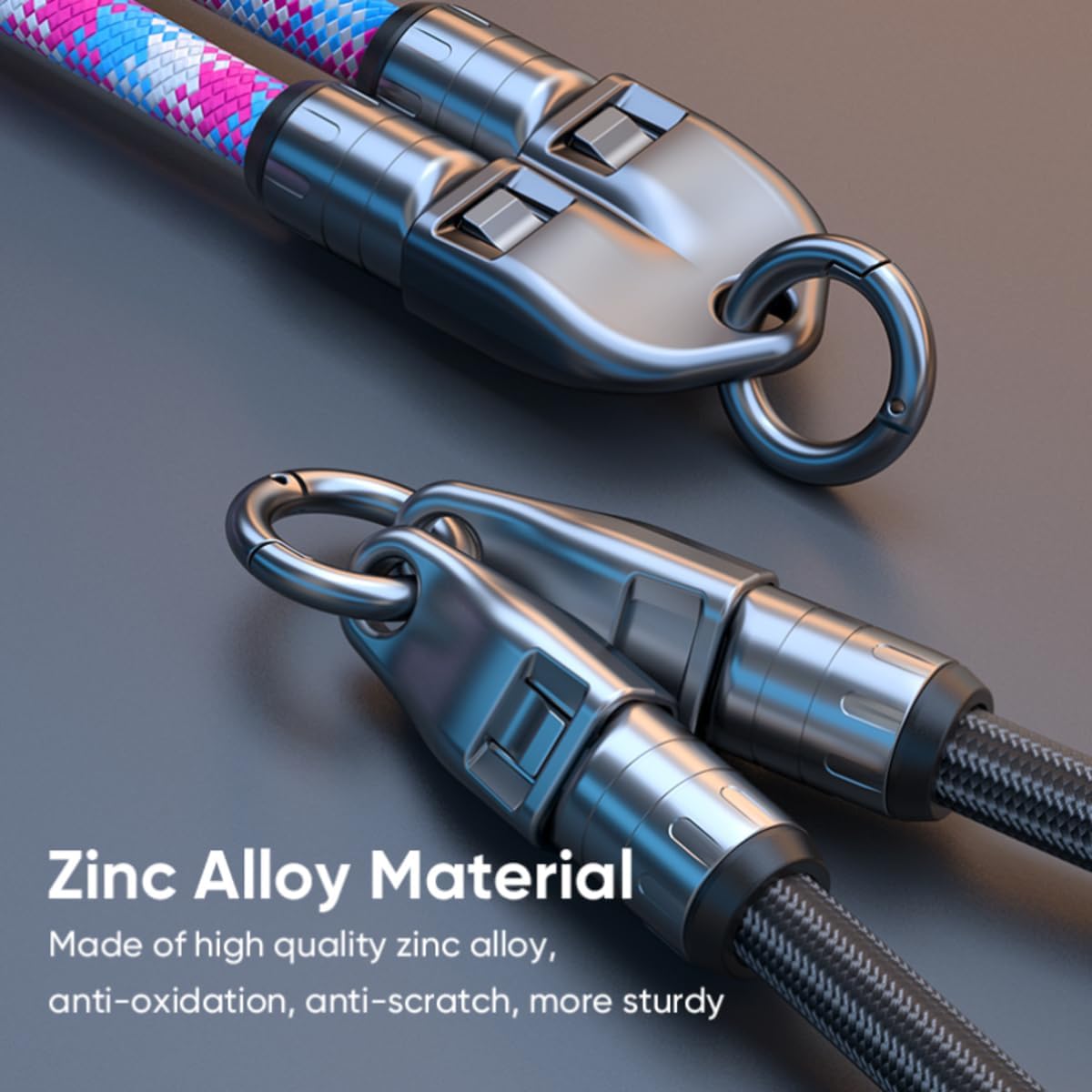 🔥 LAST DAY PROMOTION - 50%OFF 🔥2 IN 1 Cell Phone Lanyard Fast Charging Data Cable