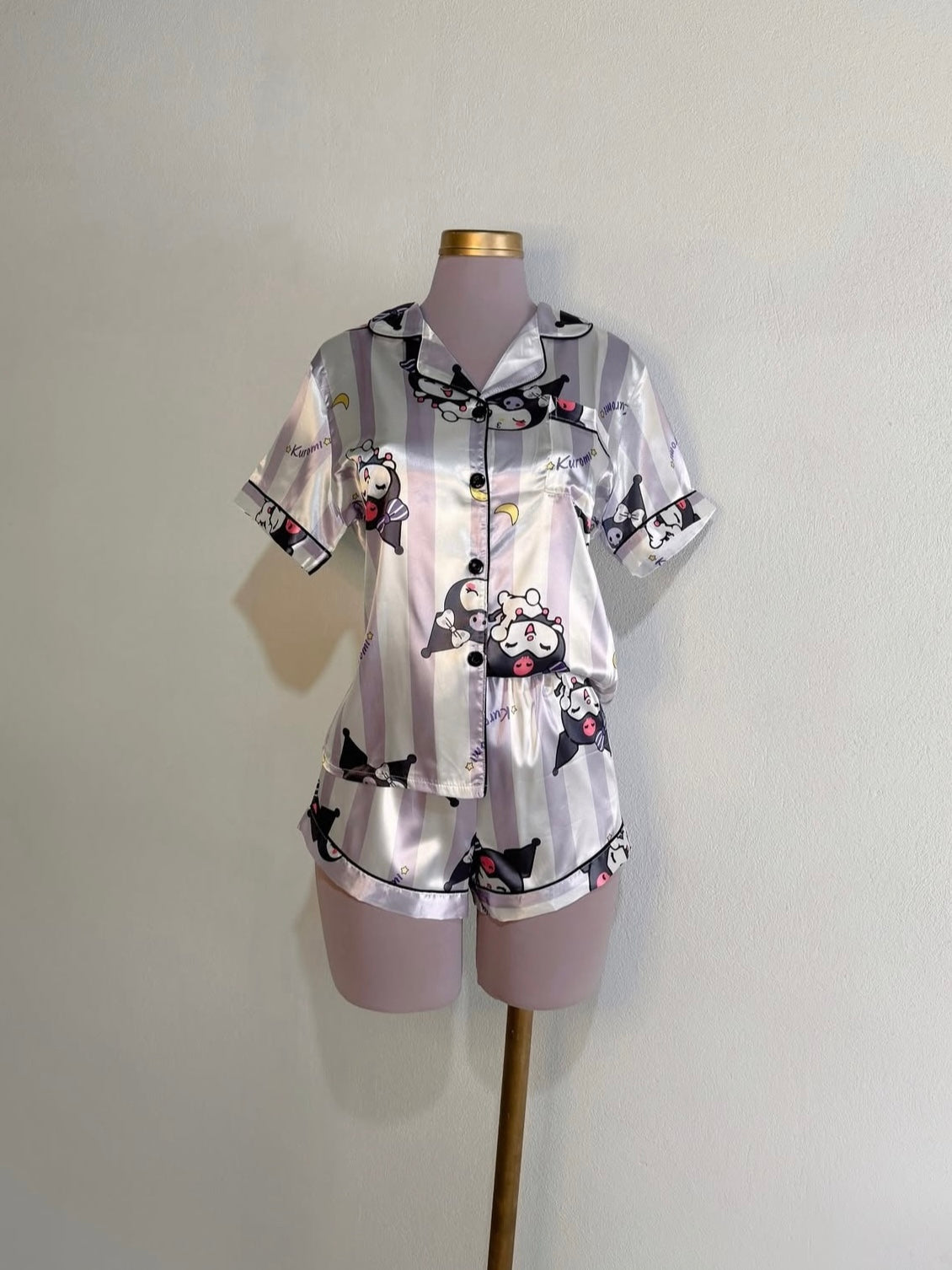 Sanrio Womens Silk Satin Pajama Sets（S-XXXL）