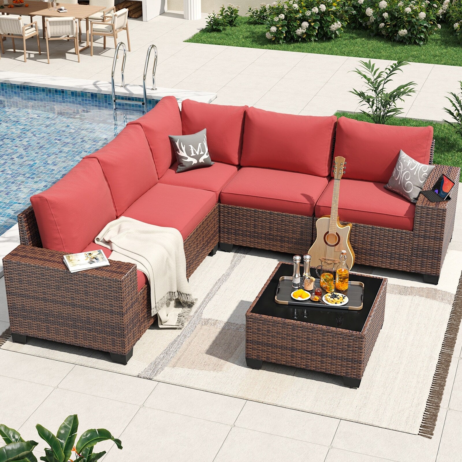 Patio Furniture Set , Outdoor Sectional Sofa Set