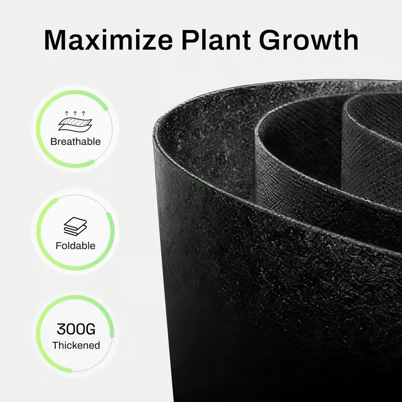 🌱 5-Pack 5 Gallon Grow Bags – Heavy Duty Aeration Fabric Pots with Handles for Vegetables, Flowers & Fruits