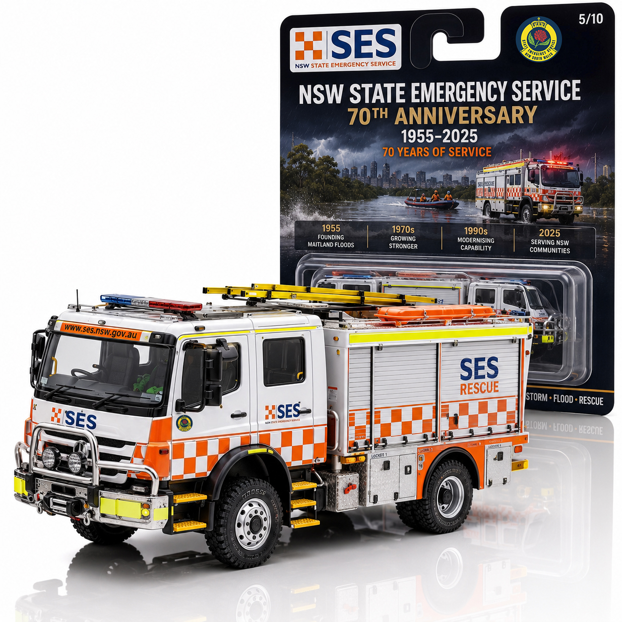 NSW SES service 70th Anniversary Rescue Truck Edition
