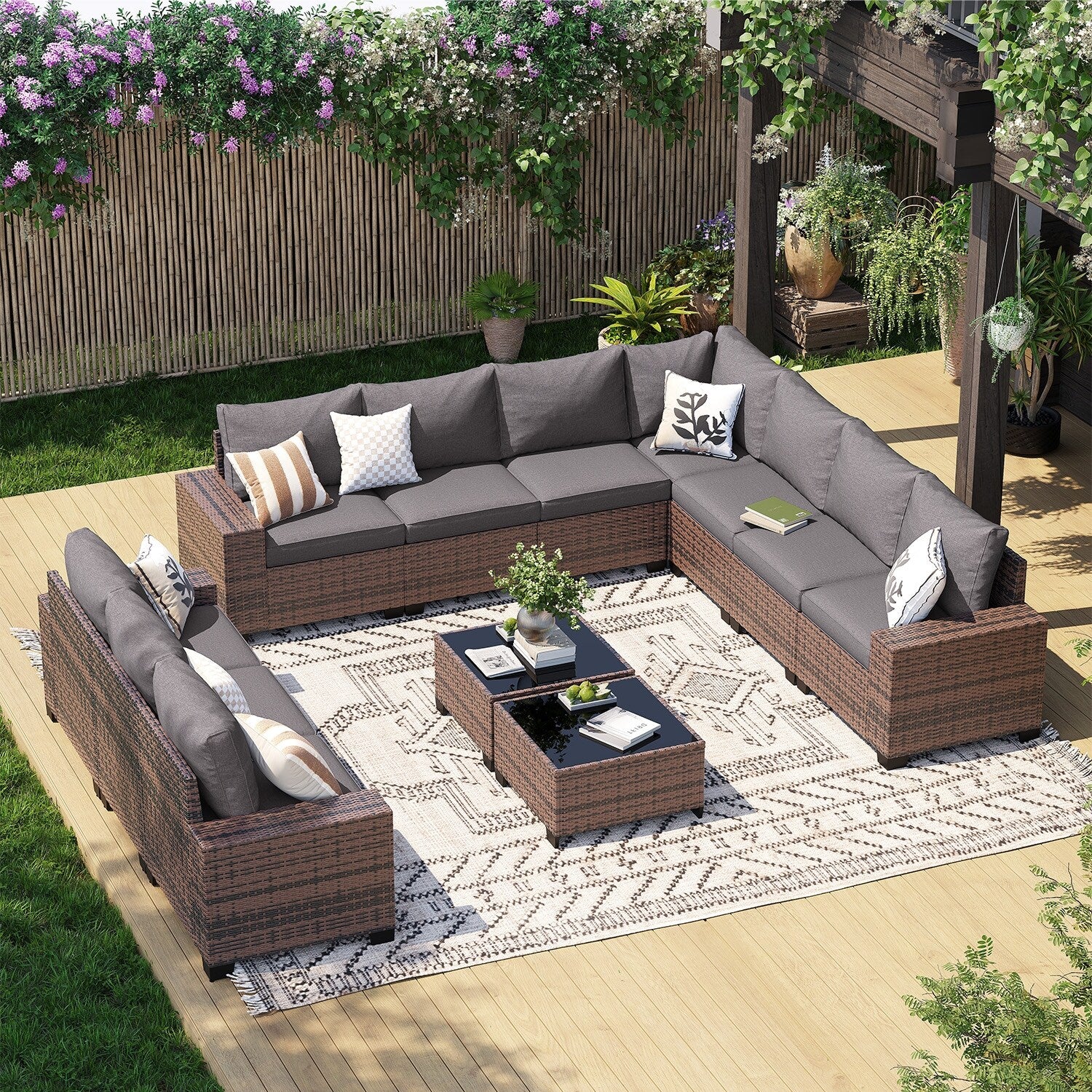 Patio Furniture Set , Outdoor Sectional Sofa Set