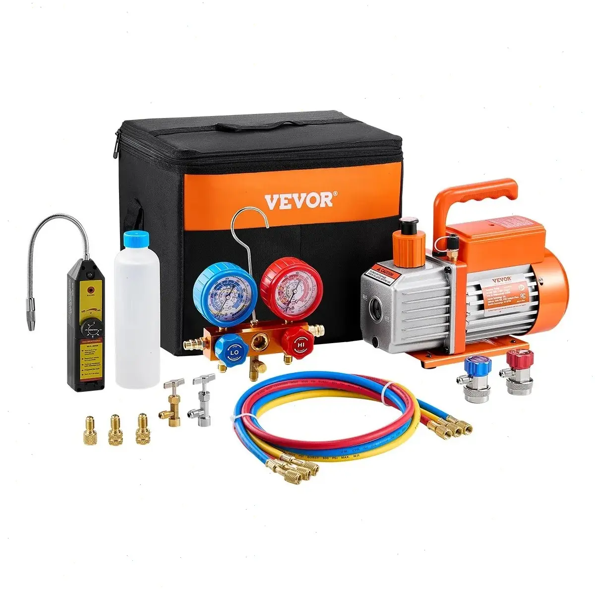 4 CFM 1/3 HP HVAC Vacuum Pump & Manifold Gauge Kit
