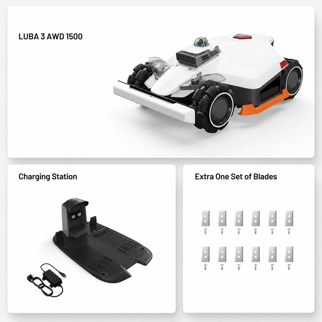 🔥 Smart All-Terrain Robotic Lawn Mower – RTK Precision Navigation, AWD Performance & Automatic Charging